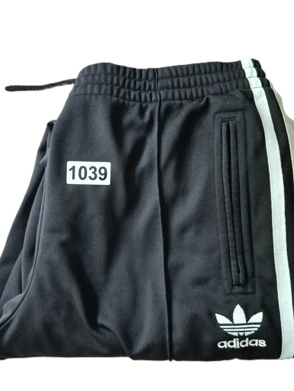 Adidas Originals Men's Black Track Pants Size M Trefoil 3 Stripe